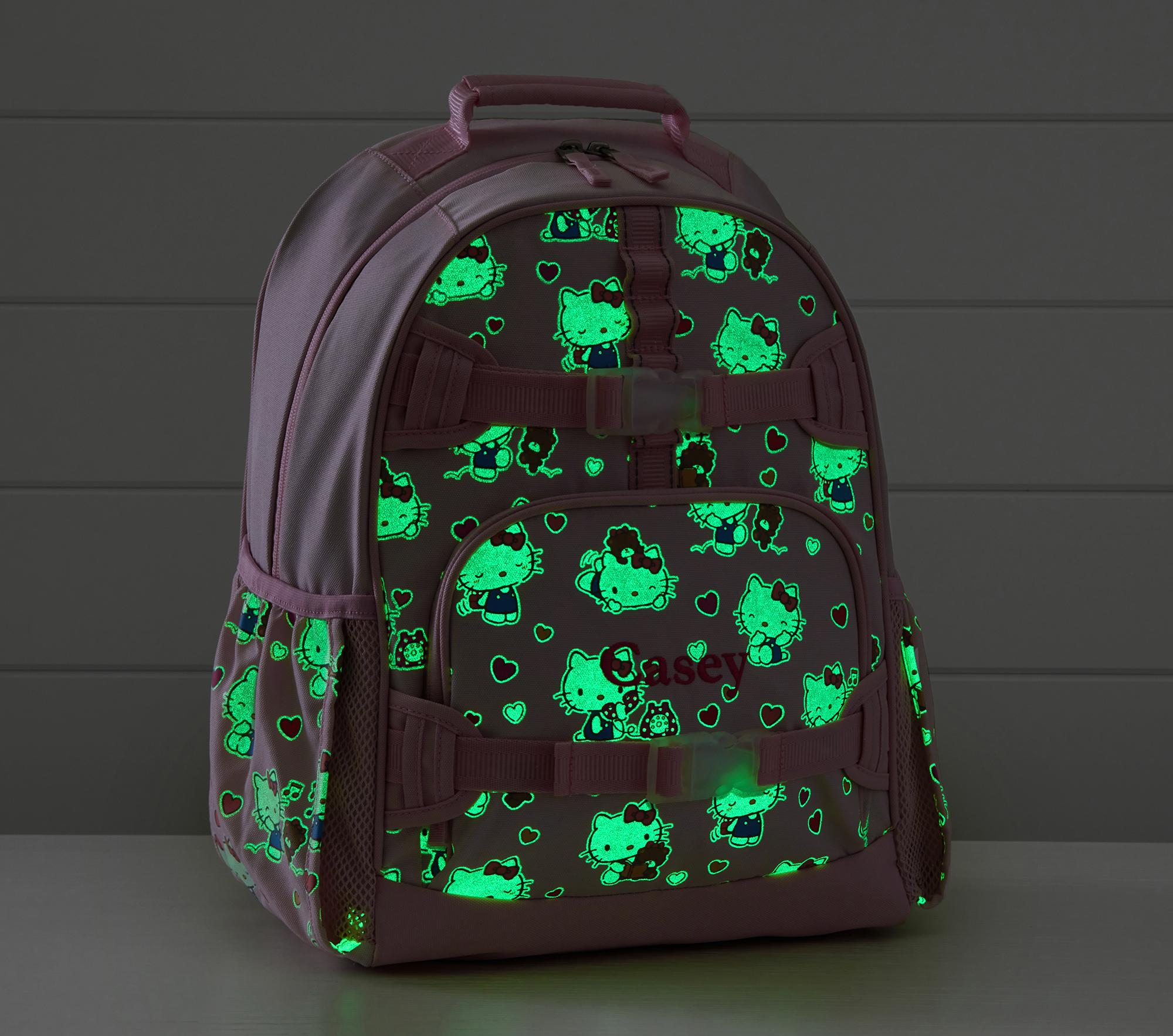 Mackenzie Hello Kitty Hearts Glow in the Dark Backpacks Pottery Barn Kids UK